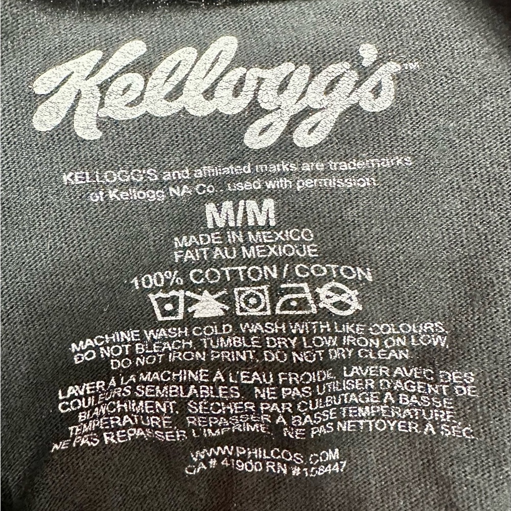 Kellogg’s Frosted Flakes Racing Car Black Retro Graphic Print T - Picture 5 of 7